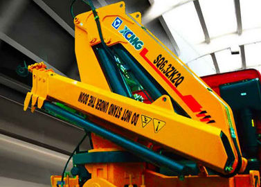 खनन उद्योग के लिए टिकाऊ XCMG अंगुली बूम ट्रक घुड़सवार क्रेन 6300kg सुरक्षा